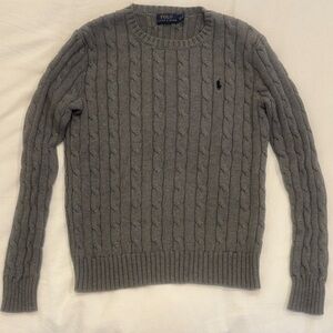 Polo by Ralph Lauren Charcoal Cable Knit Sweater
